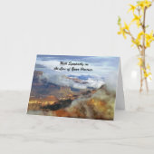 Carte Avec perte de sympathie de partenaire, nuages Gran (Fleur jaune)