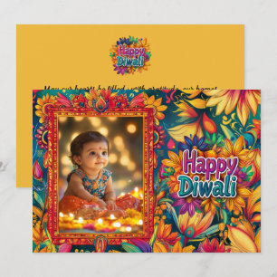 Carte Avec Photo Happy Diwali