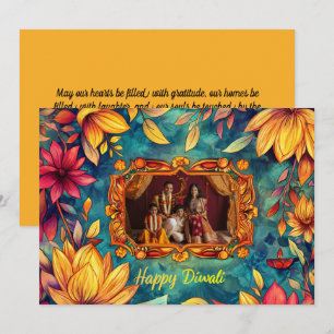 Carte Avec Photo Happy Diwali