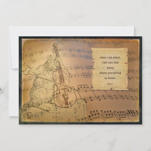 Carte avec poème Rumi (Devant)