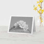 Carte Avec profonde sympathie (Fleur jaune)