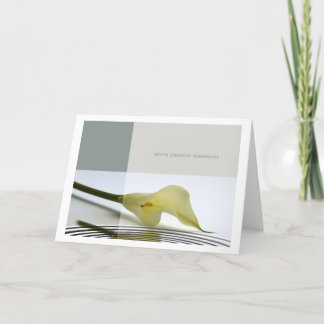 Carte avec profonde sympathie