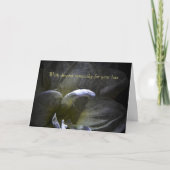 Carte Avec profonde sympathie - Amaryllis (Devant)