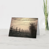 Carte Avec profonde sympathie - Hiver (Devant)