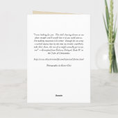 Carte avec recette (Dos)