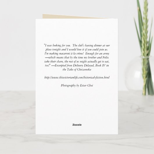 Carte avec recette (Dos)