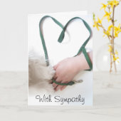 Carte Avec sympathie (Fleur jaune)