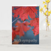 Carte Avec sympathie (Fleur jaune)