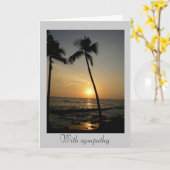 Carte Avec sympathie (Fleur jaune)