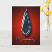 Carte Avec Sympathie Dans Votre Temps De Perte (Fleur jaune)