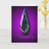 Carte Avec Sympathie En Temps De Perte (Fleur jaune)