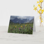 Carte Avec sympathie, note de bienvenue des Fleurs sauva (Fleur jaune)