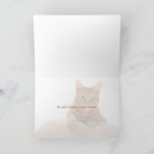 Carte Avec sympathie - perte de chat (Intérieur)