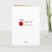 Carte Avec sympathie : Perte du pointeur allemand à chev (Dos)