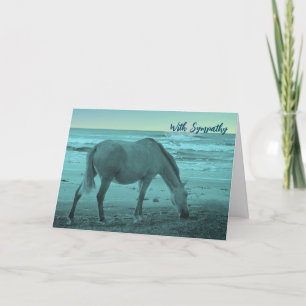 Carte Avec sympathie pour la perte d'un cheval bien-aimé