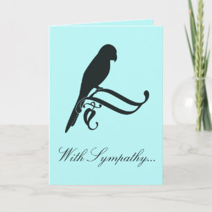 Carte Avec sympathie pour la perte d'un perroquet