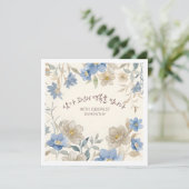Carte Avec Sympathie Profonde Fleur de Deuil Coréenne (Debout devant)