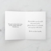 Carte Avec sympathie sur la perte de la mère/marguerite (Intérieur)