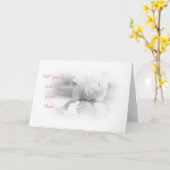 Carte Avec sympathie sur la perte de ta mère (Fleur jaune)