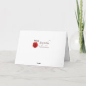 Carte Avec Sympathy Bulldog (Dos)