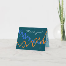Carte avec texte personnalisé - PEG, turquoise fon