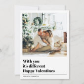 Carte Avec toi, c'est différent | Photo Valentines (Devant)