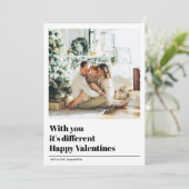 Carte Avec toi, c'est différent | Photo Valentines (Debout devant)