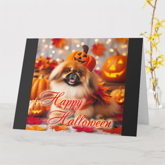 Carte avec un pikenes mignon (Fleur jaune)