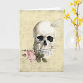 Carte Avec un rose entre mes dents (Fleur jaune)