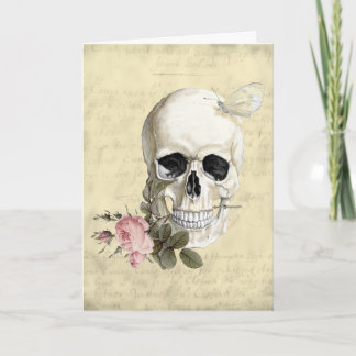 Carte Avec un rose entre mes dents