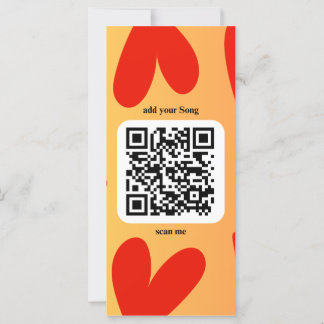 Carte Avec une chanson personnelle par code QR