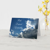 Carte Avec une profonde sympathie (Fleur jaune)