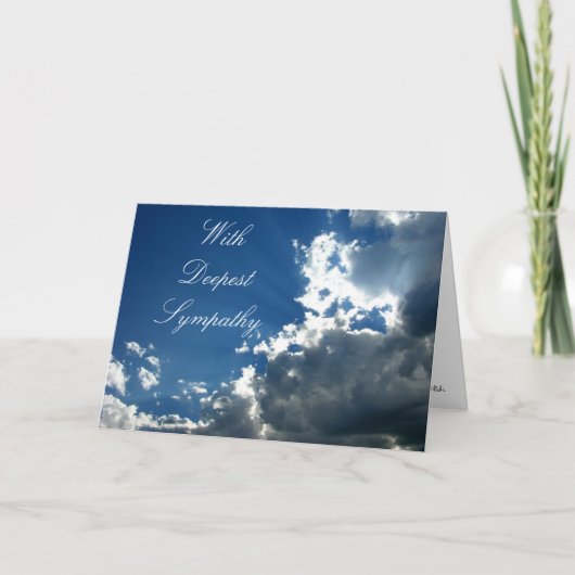 Carte Avec une profonde sympathie (Devant)
