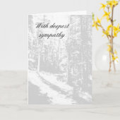 Carte Avec une profonde sympathie (Fleur jaune)