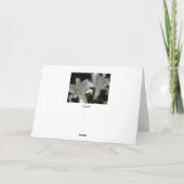 Carte Avec une profonde sympathie (Dos)