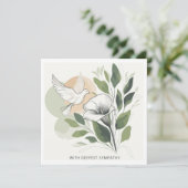 Carte Avec une profonde sympathie (Debout devant)