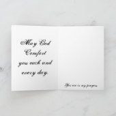 Carte Avec une profonde sympathie (Intérieur)