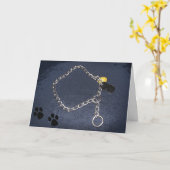 Carte Avec une profonde sympathie (Fleur jaune)