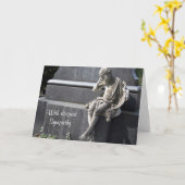 Carte Avec une profonde sympathie (Fleur jaune)