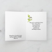 Carte Avec une profonde sympathie, le confort des écritu (Intérieur)