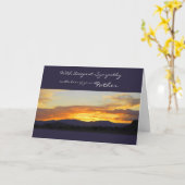 Carte Avec une profonde sympathie sur la perte de votre  (Fleur jaune)