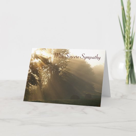 Carte Avec une sincère sympathie (Devant)