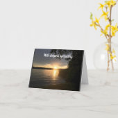 CARTE **AVEC UNE SYMPATHIE PROFONDE** (Fleur jaune)