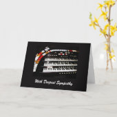 Carte Avec Une Sympathie Profonde, Ancien Organe (Fleur jaune)