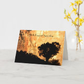 Carte Avec Une Sympathie Profonde, Salutation D'Arbre So (Fleur jaune)