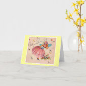 Carte Avec votre cadeau de douche (Fleur jaune)