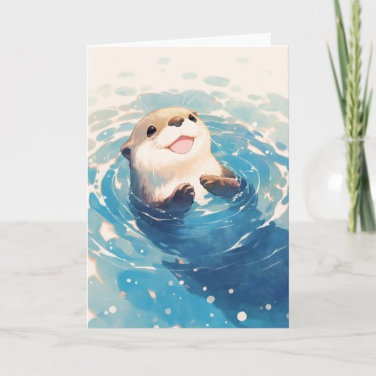 Carte Aventure aquatique tout simplement adorable (Devant)