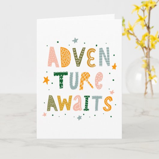 Carte Aventure Attend (Fleur jaune)