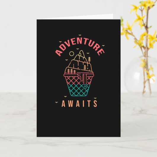 Carte Aventure Attend (Fleur jaune)