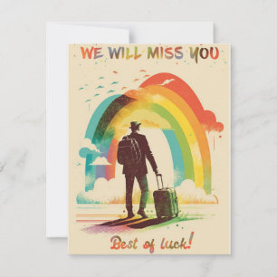 Carte Aventure au revoir et Best of Luck